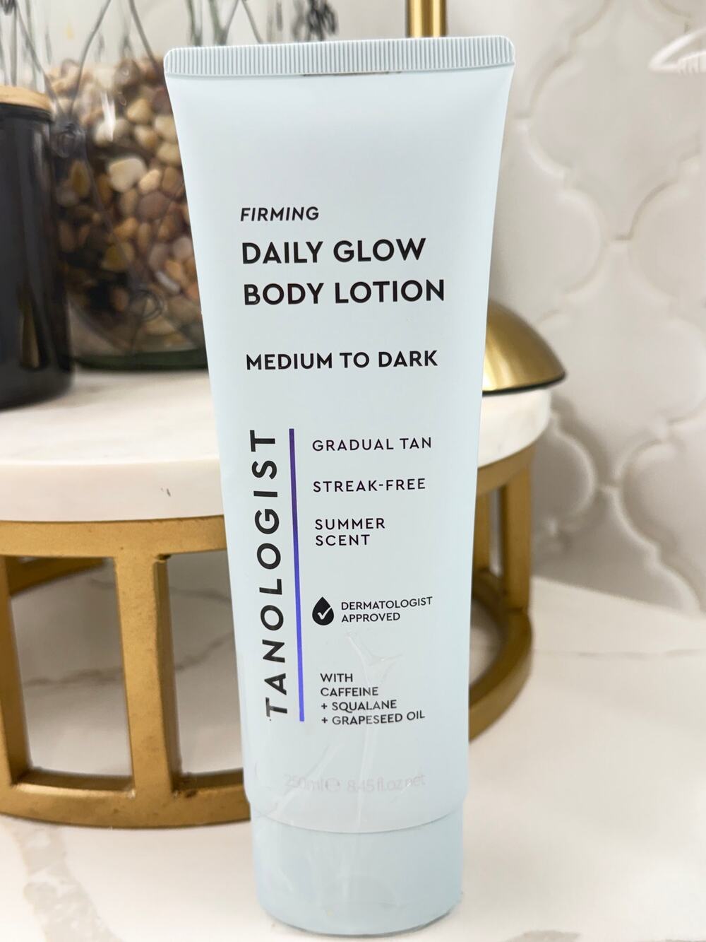 Tanologist Firming Daily Glow Body Lotion Medium/Dark Gradual Tan 7.4oz New